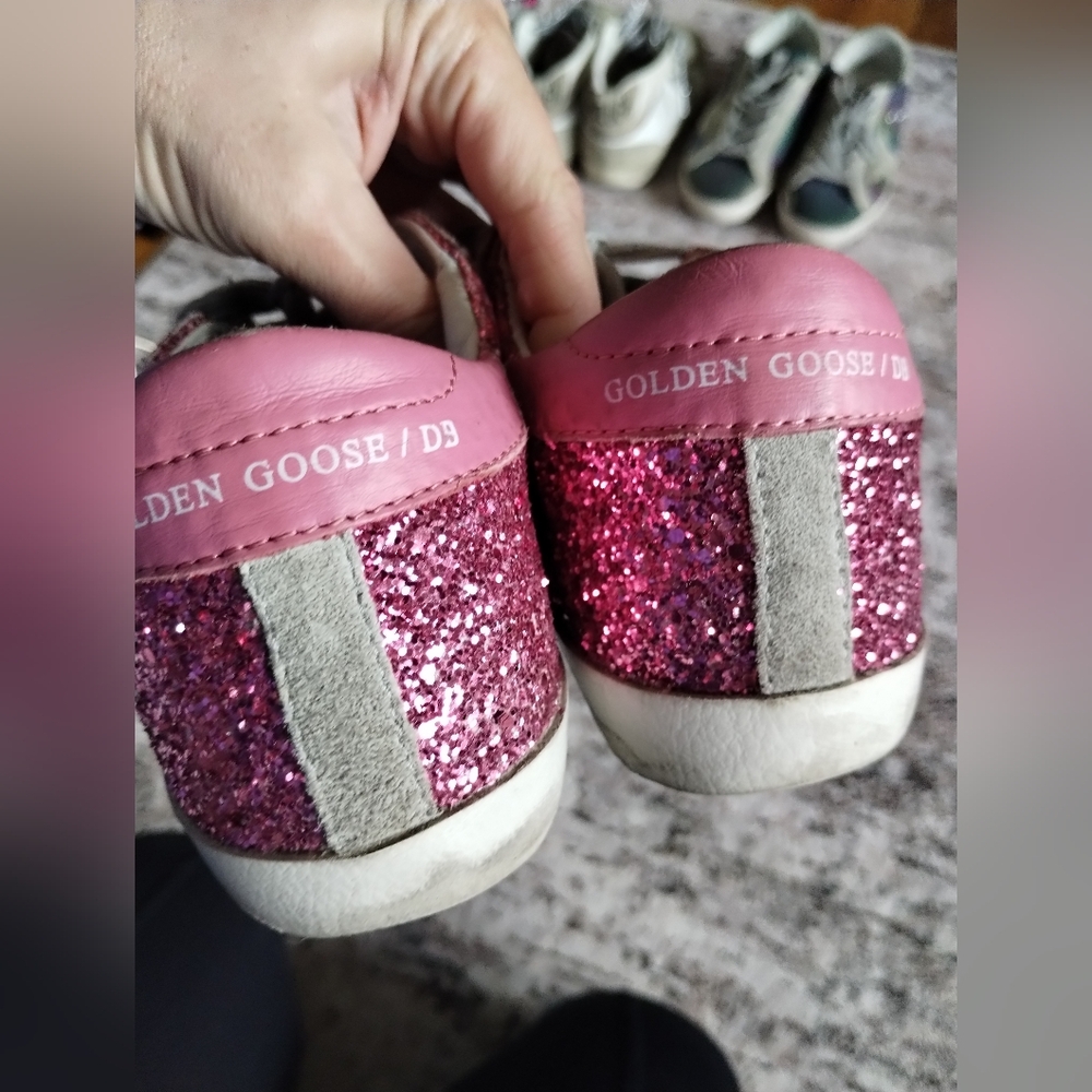 Golden Goose Pink Glitter Sneakers 5.5 - Picture 6 of 13